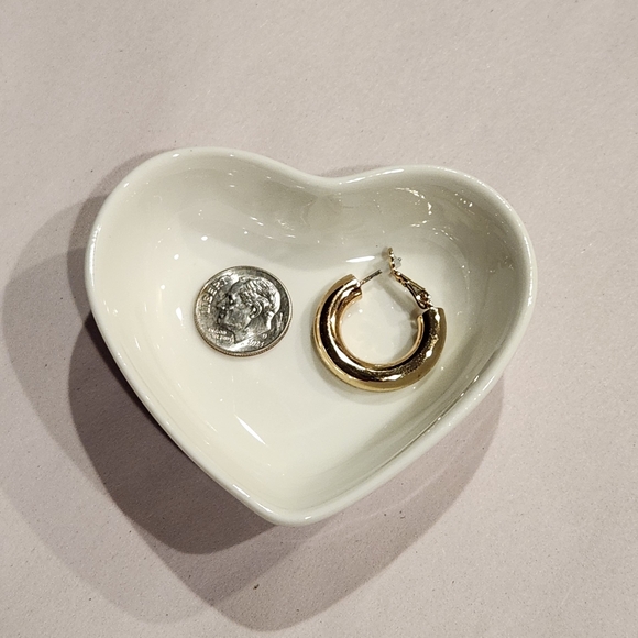 Chunky Gold-Toned Hoop Earrings - Picture 8 of 10